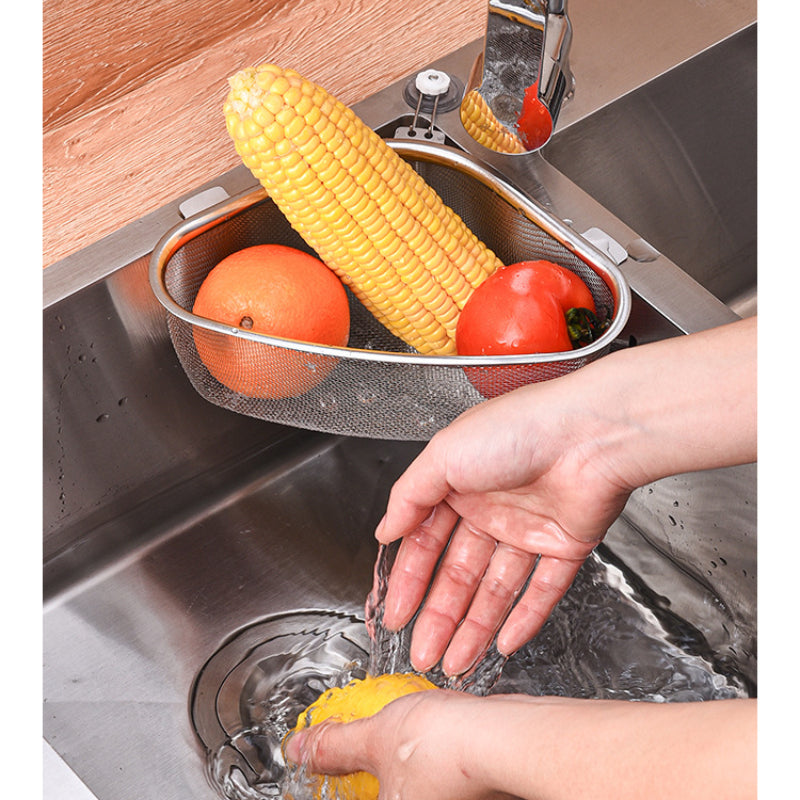 Stainless Steel Triangle Sink Drain Basket Strainer