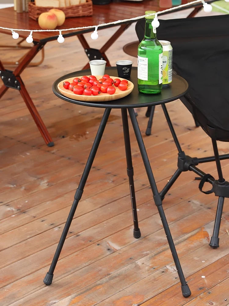 Portable Round Camping Table Adjustable & Lightweight