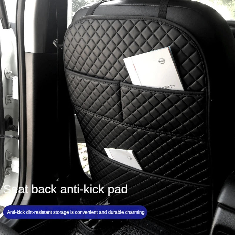 Car Anti-Kick Pad Universal Leather Seat Back Protector