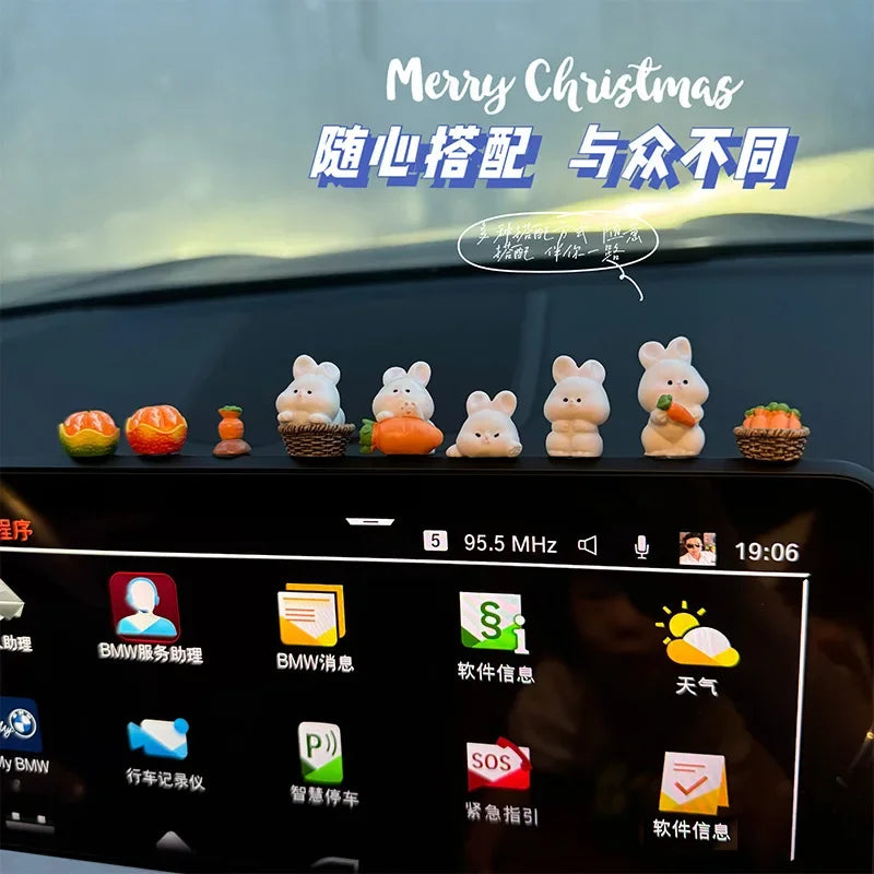 Cute Bunny Car Interior Accessory Console Decoration
