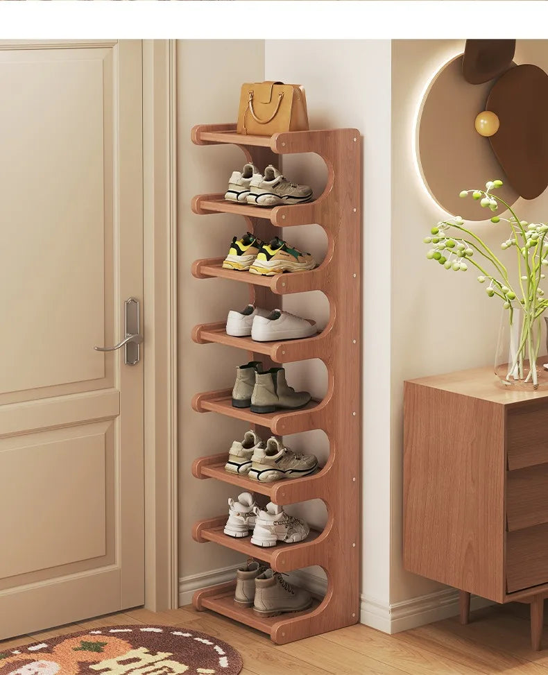 Shoe rack, home dormitory corner, small narrow style, multi-layer storage rack, entrance door, rental shoe cabinet