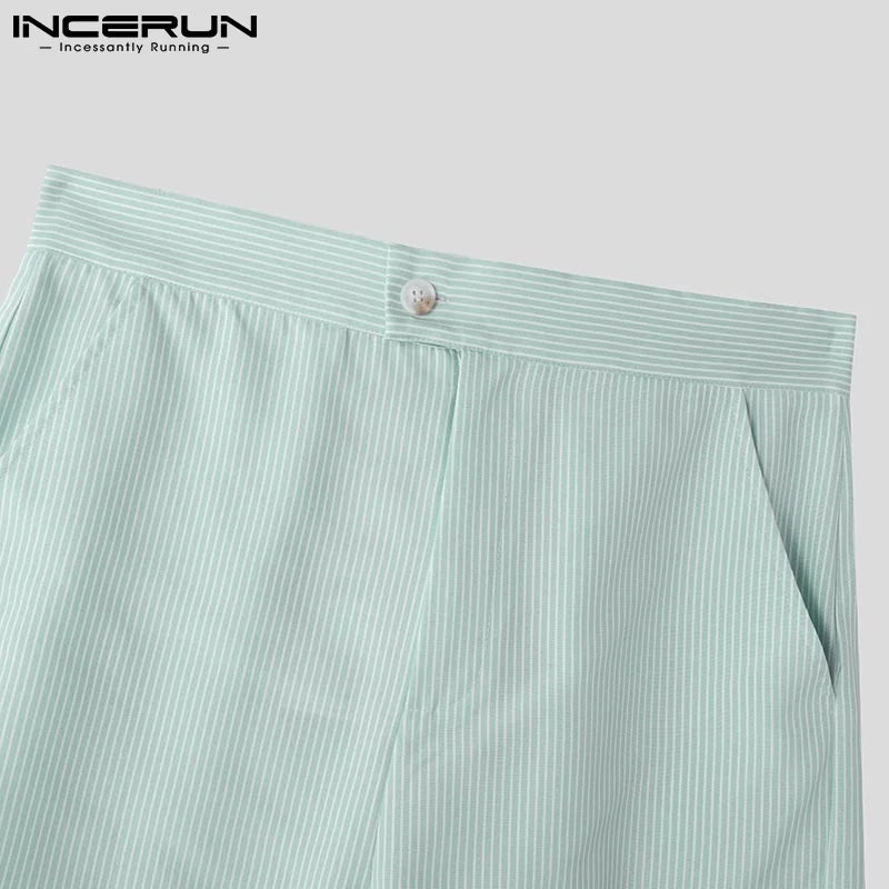 Men’s Striped Two-Piece Set