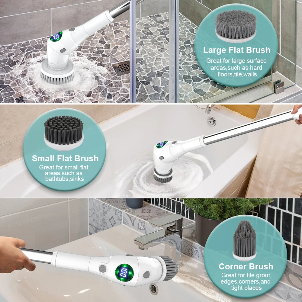 Electric Cleaning Brush – Wireless Household Scrubber