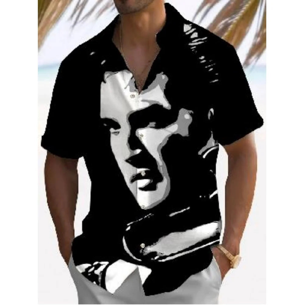 Men’s Hawaiian Shirt – Casual Summer Short Sleeve Top