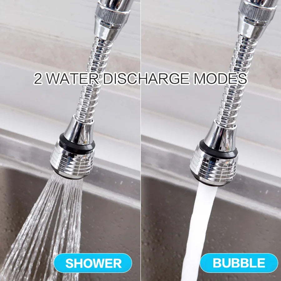 Rotating Stainless Steel Kitchen Faucet Sprinkler Extender