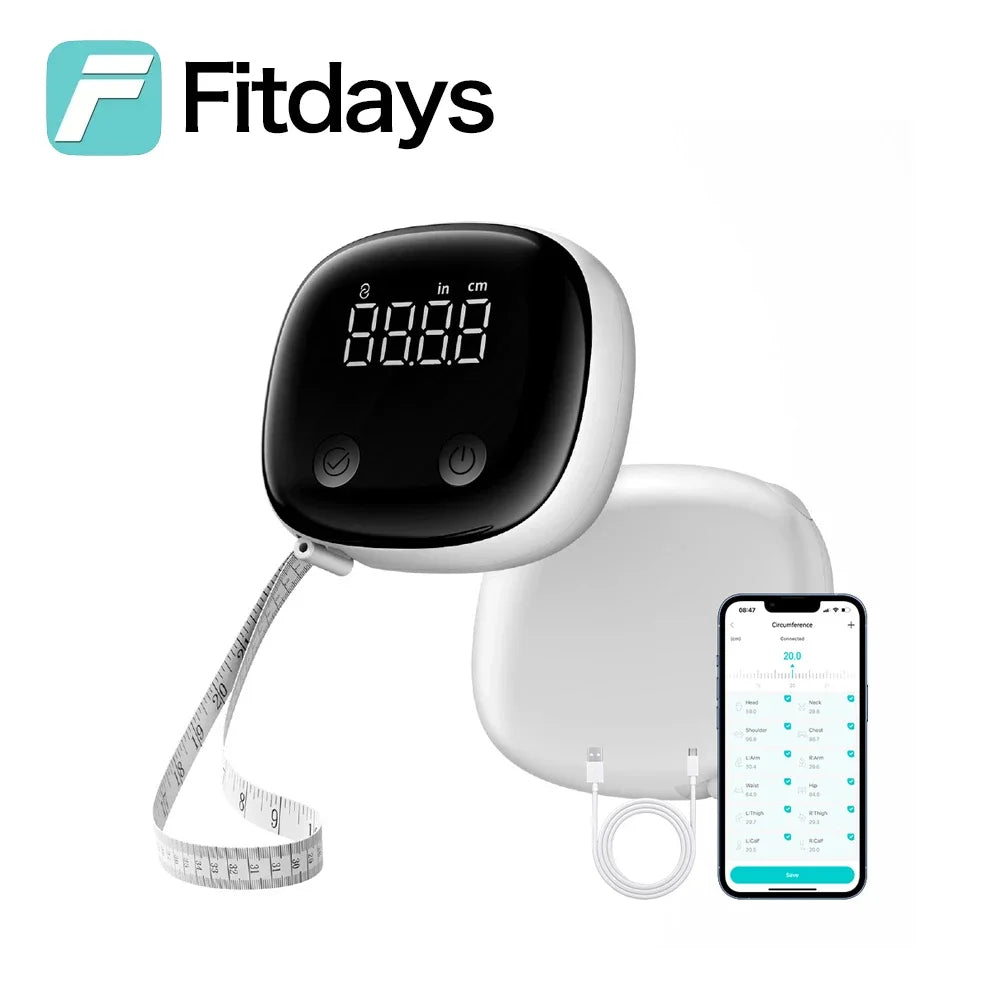 Fitdays Smart Body Fat Scale – 8-Electrode Fitness Analyzer