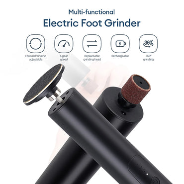 USB Electric Dead Skin Pedicure Automatic Foot Grinder Foot Callus Remover Foot Care File Heels 6 Gear Speed Electric Foot Grind