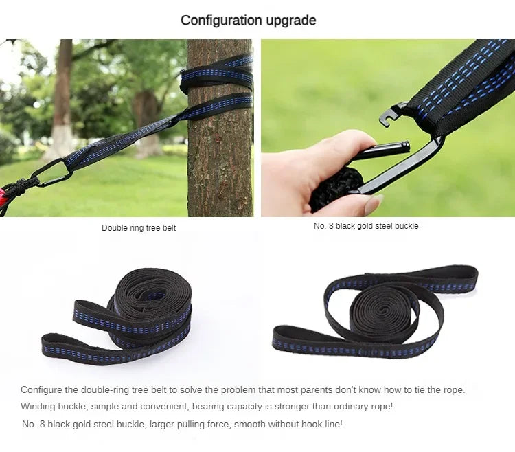 Ultralight Hammock 2 People Full Hanging Hammocks 300x200 Portable for Camping Outdoor Travel Tourist Garden Beach Large Hammock