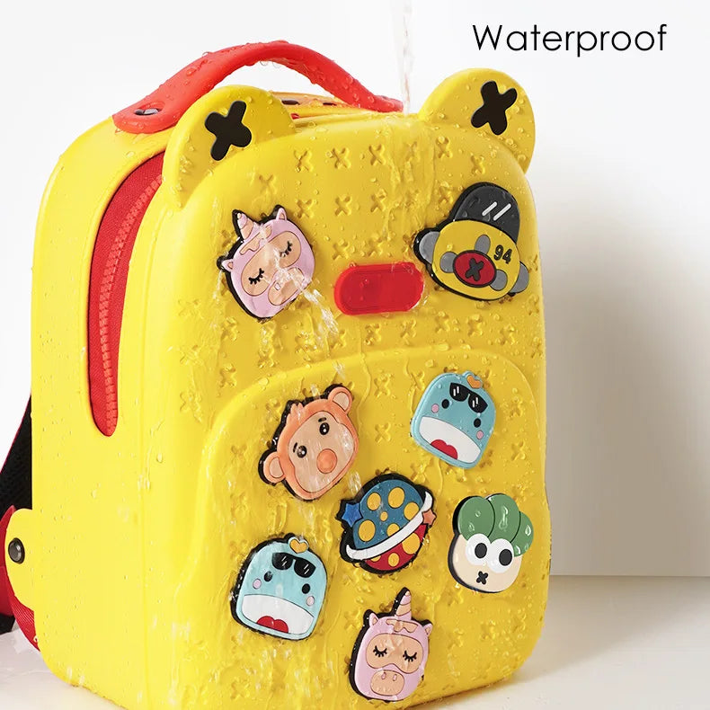 Fashion DIY Cartoon School Bags for Kids Boys Waterproof Children School Backpacks for Girls Kindergarten Kawaii Book Bag Gift