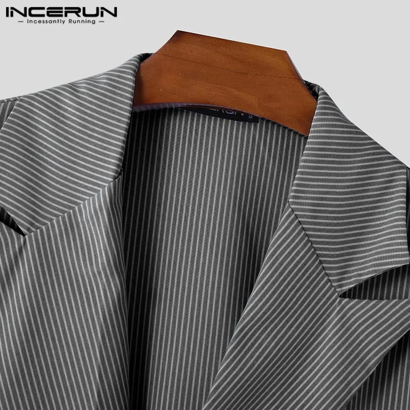 Men’s Striped Two-Piece Set