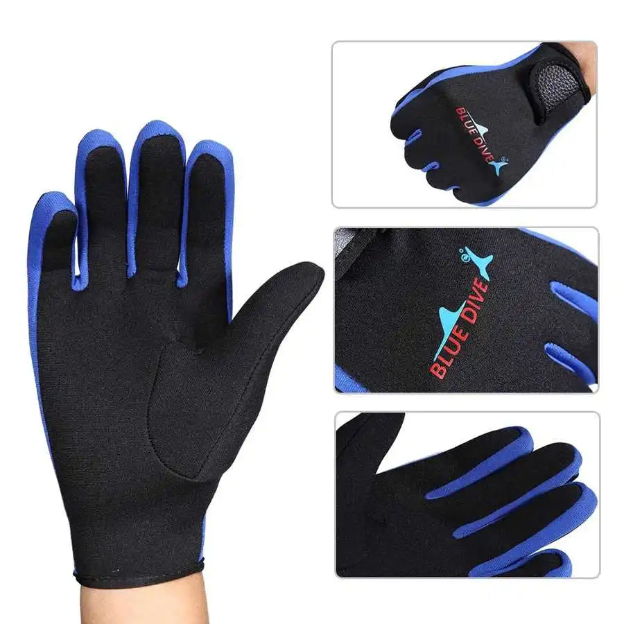 3-Color Neoprene Water Sport Gloves for Diving & Surfing