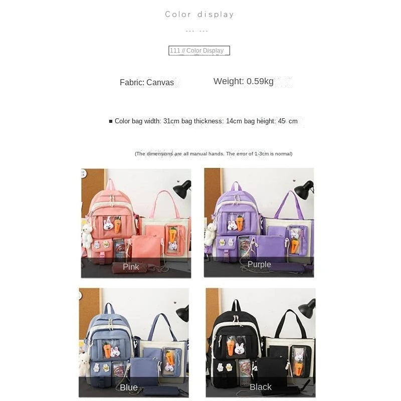 School bag female light schoolboy cute summer girl large capacity kids backpack backpack