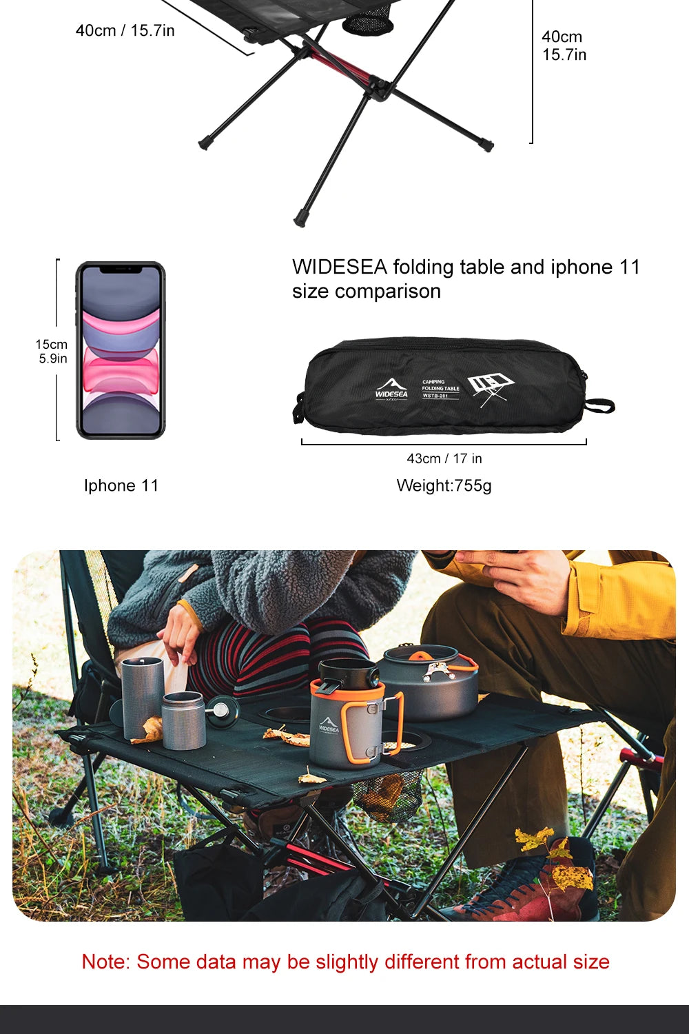 Outdoor Camping Folding Table – Portable Picnic Travel
