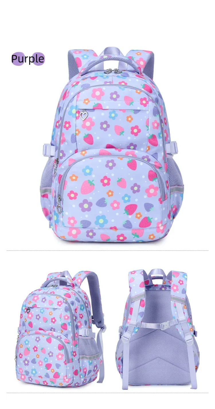 Schoolbags for Primary School Girls, Fashionable Backpacks, Large Capacity Junior High School Students, Versatile Backpacks