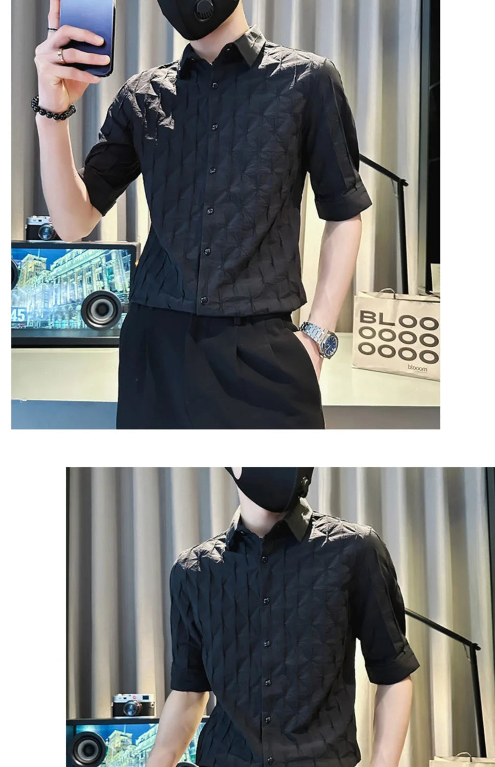 Men’s Business Casual Short Sleeve Shirt