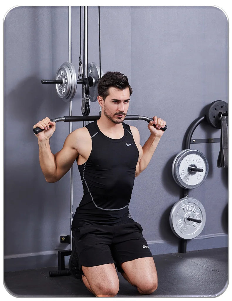 Strength Training Pull Rod Handles – Gym Cable Attachments