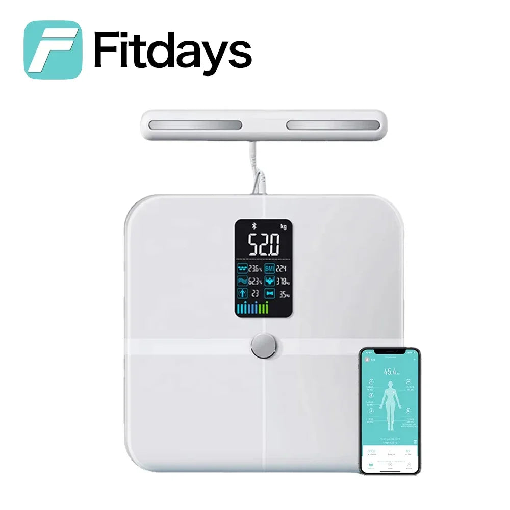 Fitdays Smart Body Fat Scale – 8-Electrode Fitness Analyzer