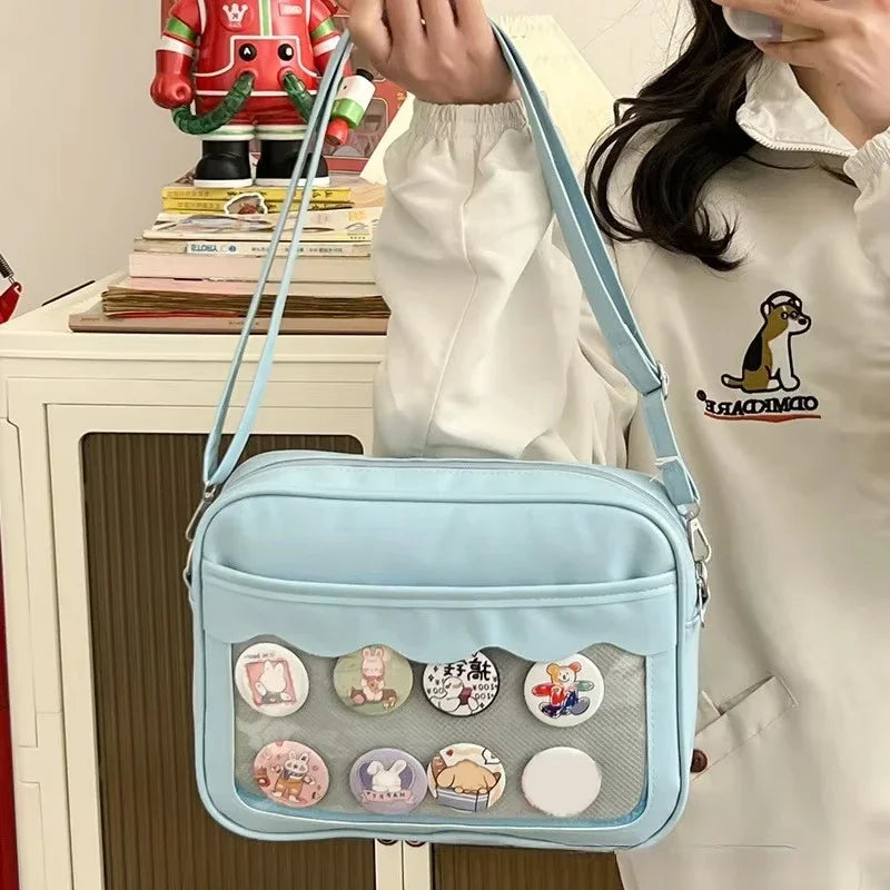 Japanese Harajuku Transparent Ita Bag for Girls
