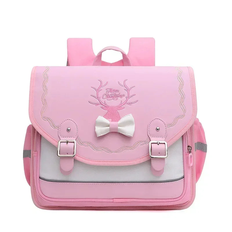 School Bags Girls Orthopedic Backpack Cute Waterproof SchoolBag for Teenage Flip Book Bag Student Grade 1-3 Mochilas Infantil