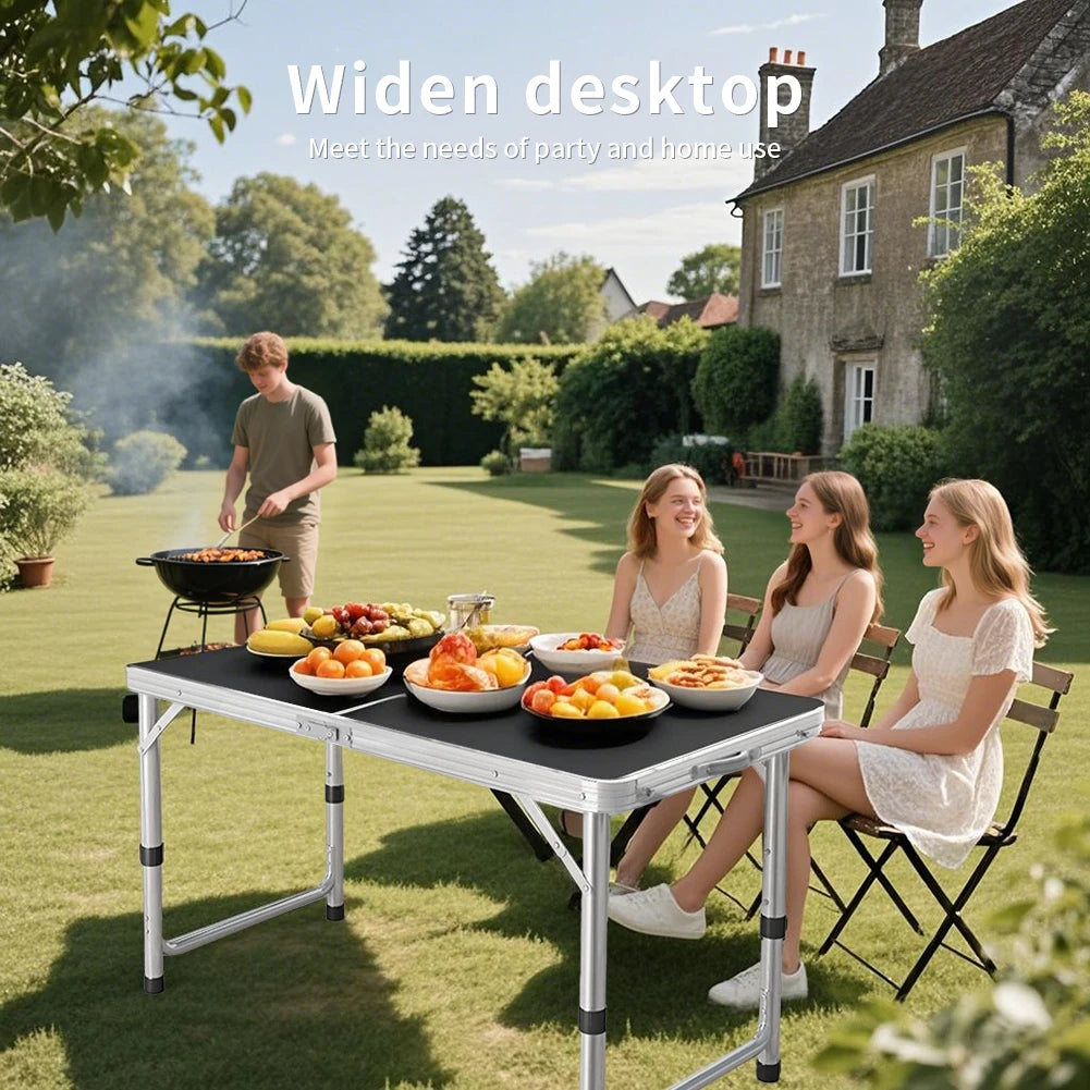 Portable Folding Camping Table with Adjustable Height
