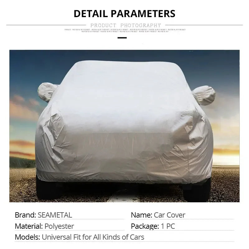 Universal Full Car Cover for Sedan & SUV Outdoor/Indoor