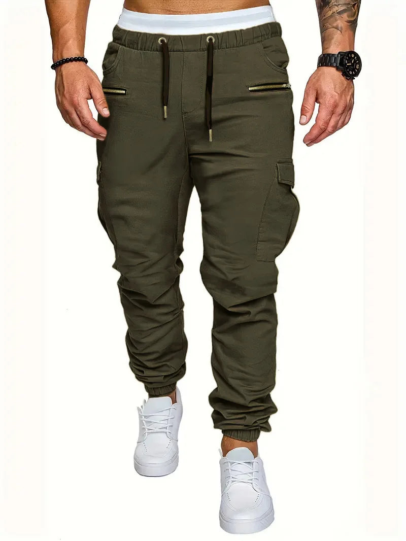 Men’s Tactical Multi-Pocket Cargo Pants Autumn