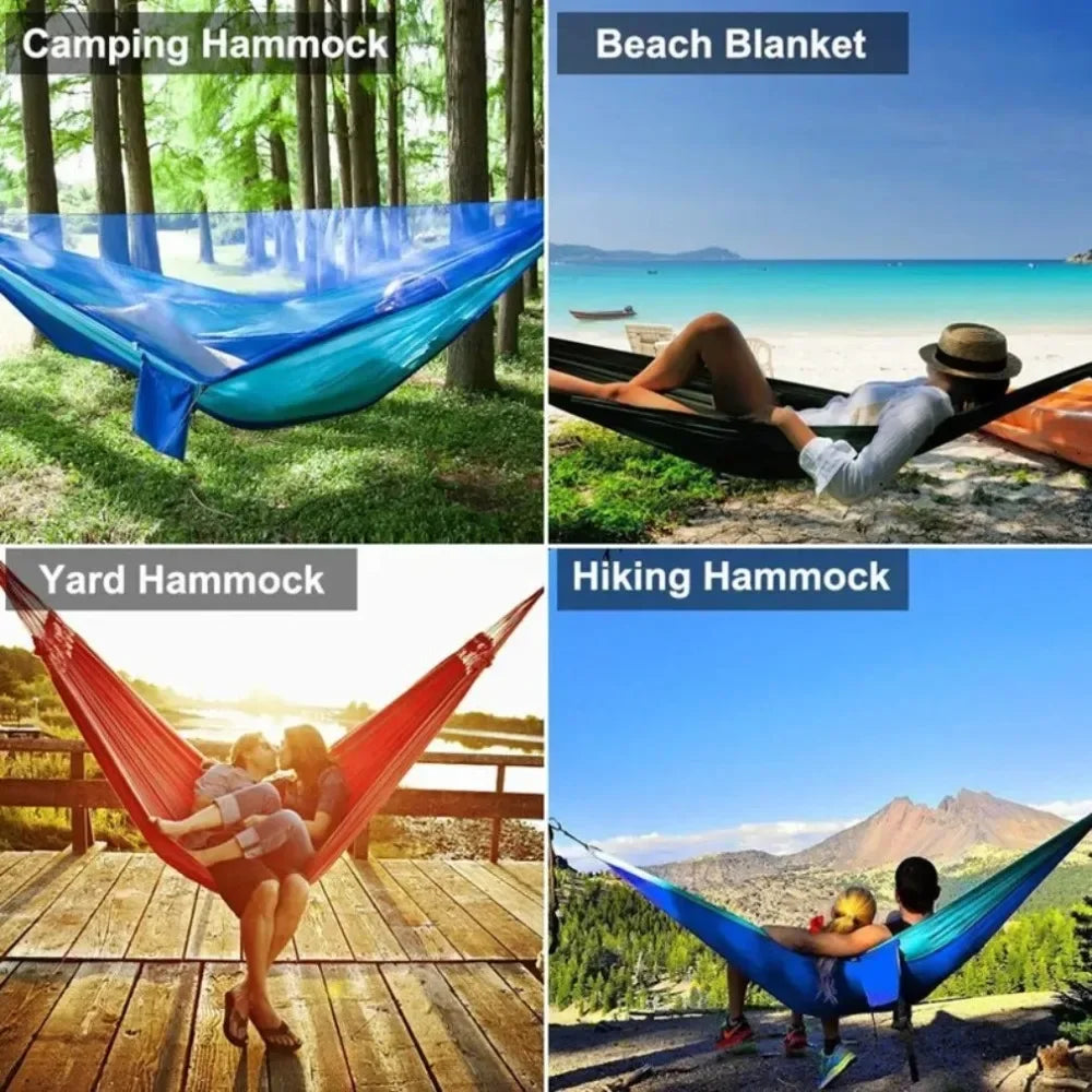 Camping Hammock with Mosquito Net Lightweight Portable