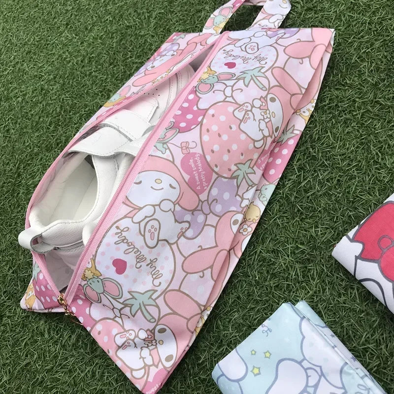 Sanrio Shoe Bag Hello Kitty Kawaii Shoes Underwear Underwear Multifunctional Storage Bag Travel Bag Cartoon Dustproof Home