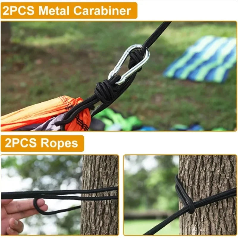 Lightweight Camping Hammock with Tree Straps for Hiking