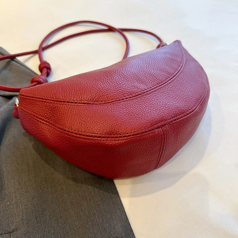 Women’s Genuine Cow Leather Crossbody Tote Shoulder Bag