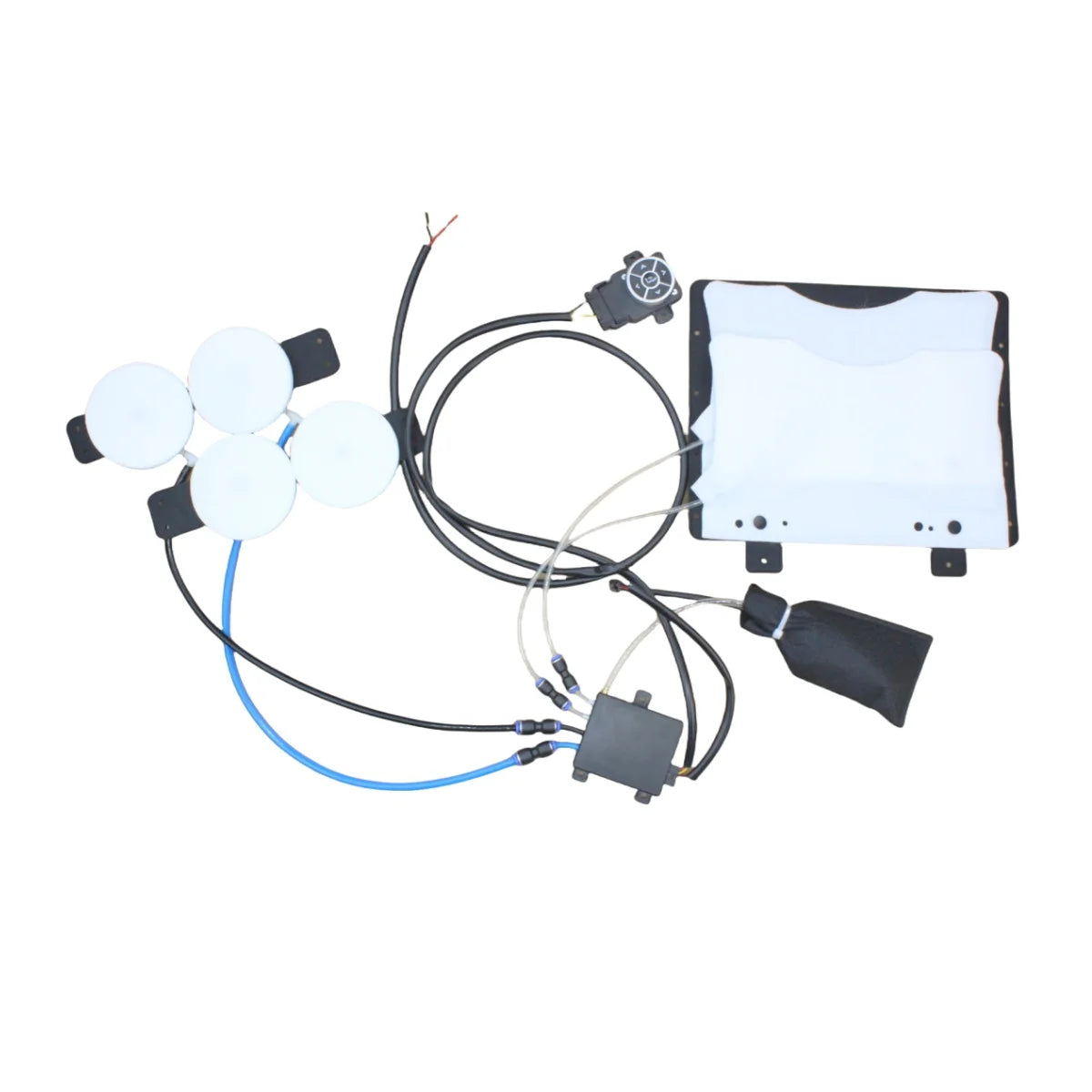 12V Car Seat Cushion with Lumbar Massage Support