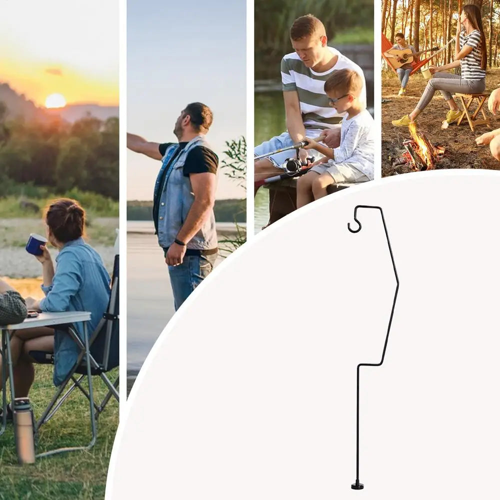 Camping Light Pole Stand Portable Folding Lantern Holder