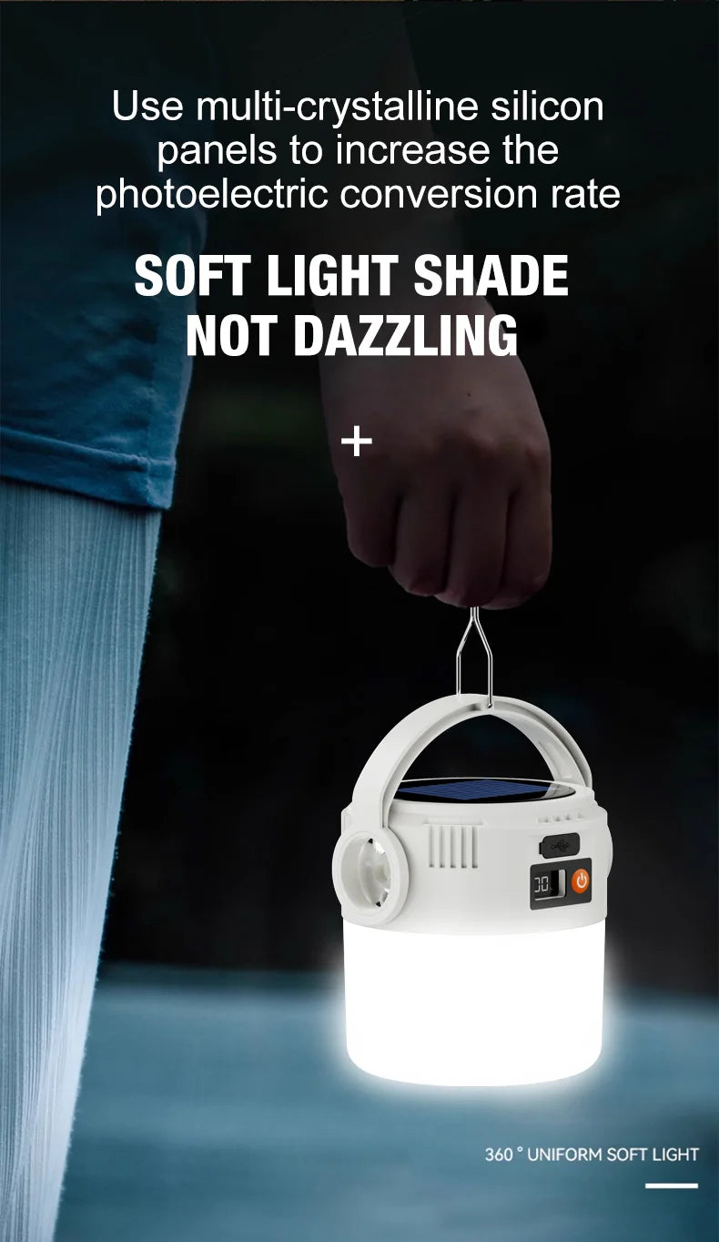 Portable camping light, LED camping light, outdoor tent light, rechargeable flashlight, LED tent light, portable durable camping