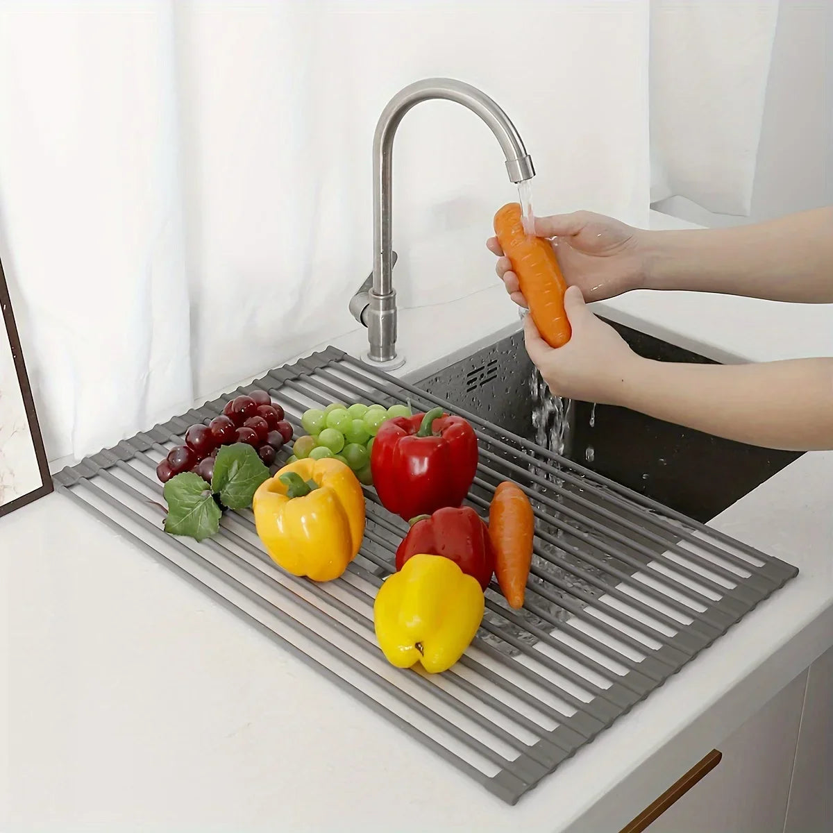 Multifunctional Kitchen Sink Organizer Dishwashing Mat