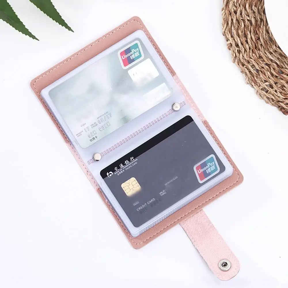 PU Leather Card Holder Wallet – 26 Slots RFID Blocking