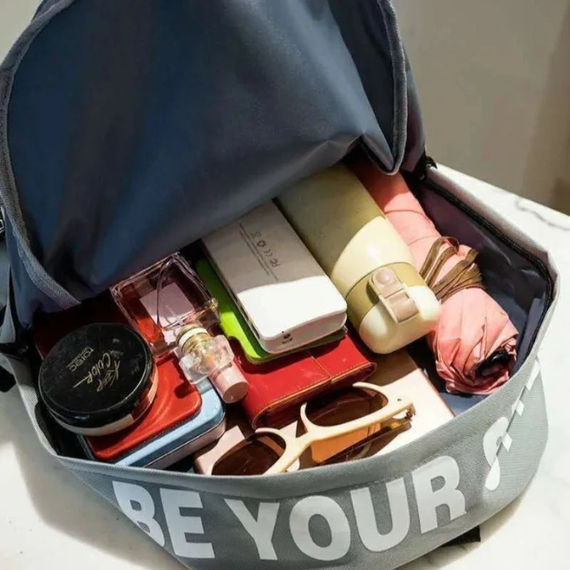 Korean Style Student Backpack – Large Capacity School Bag