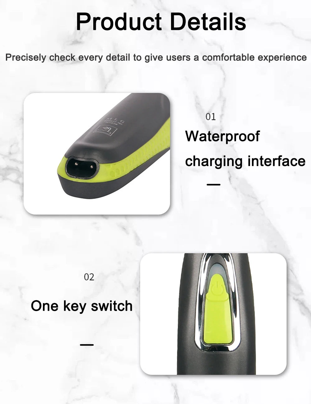 MLG Electric Shaver – USB Rechargeable Full Body Trimmer