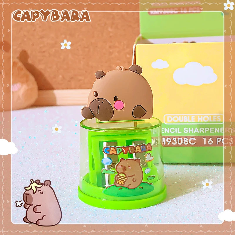 Aesthetic school useful accessories kawaii stationery school supplies cute things mini capybara Pencil sharpener office supplies