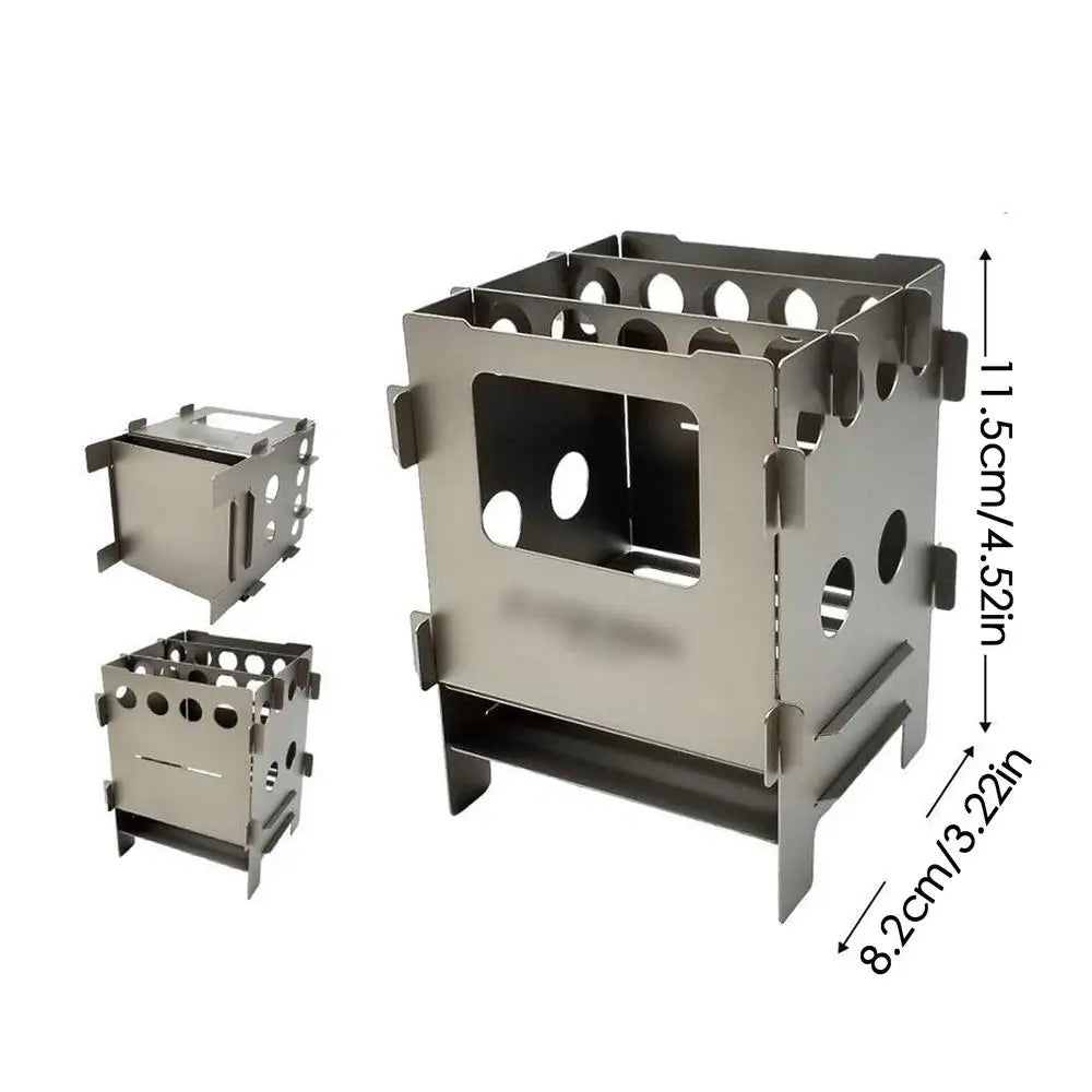 Portable Camping Fire Pit & Outdoor Grill Stove Burner