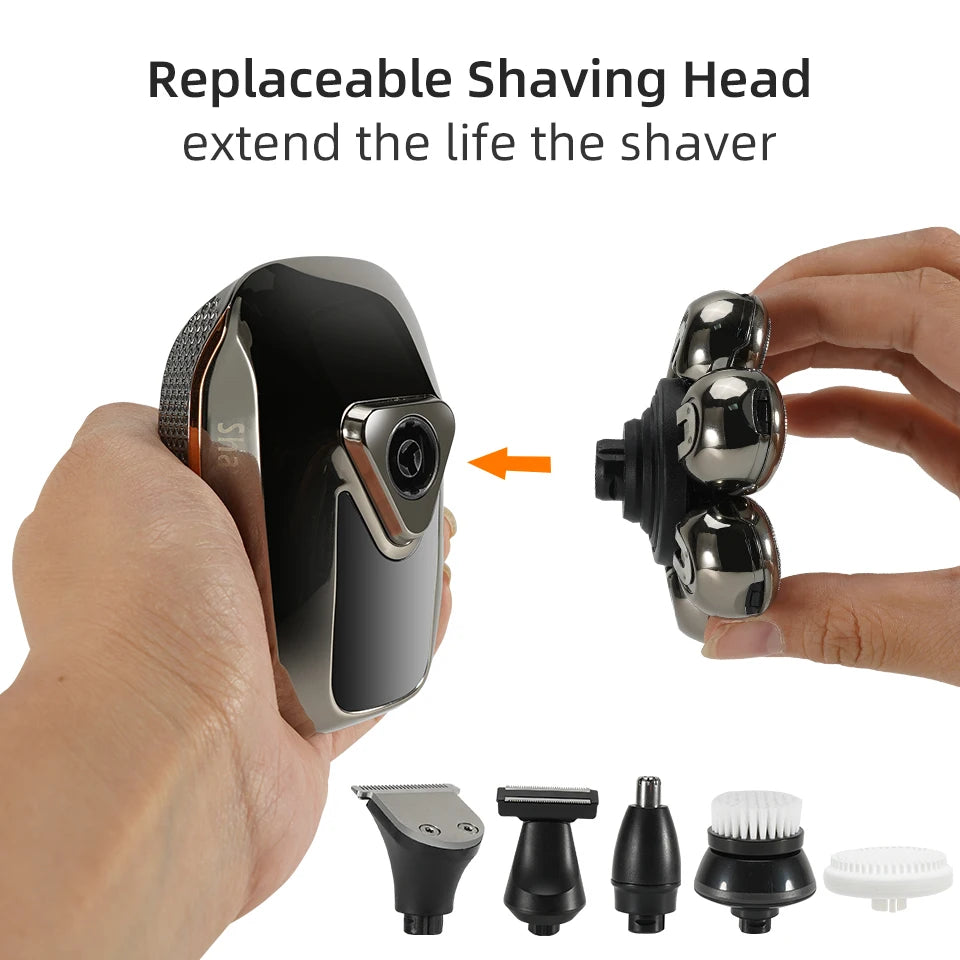 7D Electric Head Shaver for Bald Men