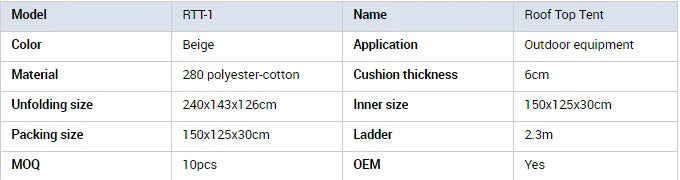 4x4 Roof Top Tent – Waterproof UV50+ Off-Road Car Camping Tent