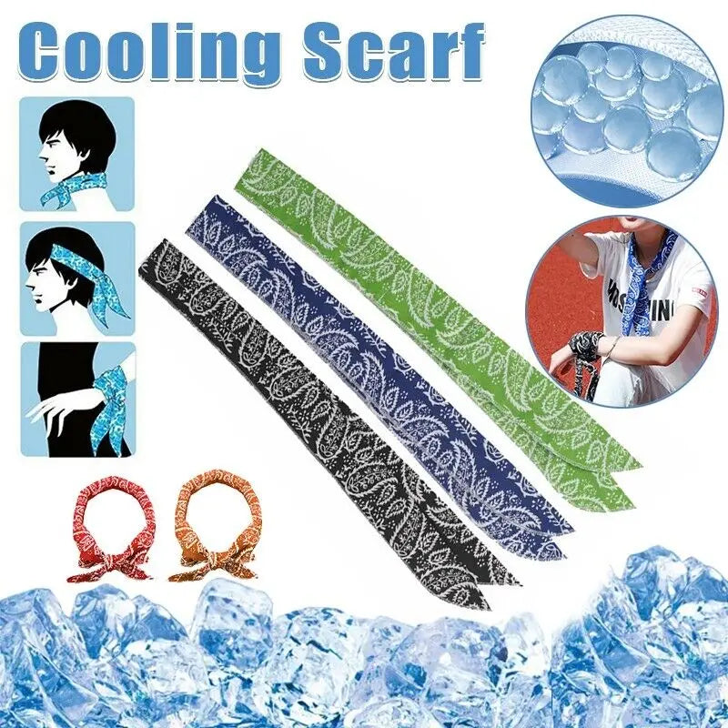 Ice Cooling Bandana Neck Wrap for Sports & Outdoors