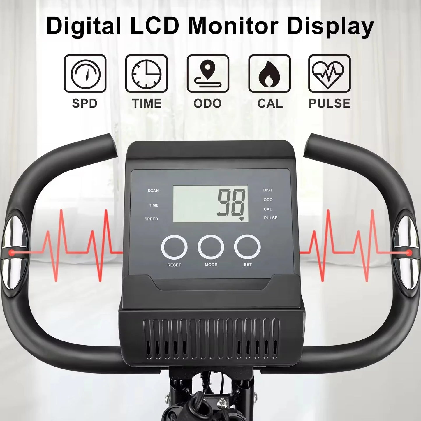 Folding Magnetic Exercise Bike – Upright & Recumbent