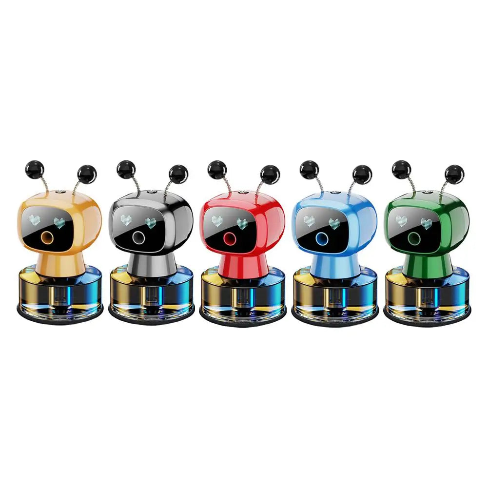 Smart Rechargeable Car Air Freshener,Automatic Aromatherapy Diffuser With Robotic Design,Auto-Spray&Ignition Sensing,Car Decor