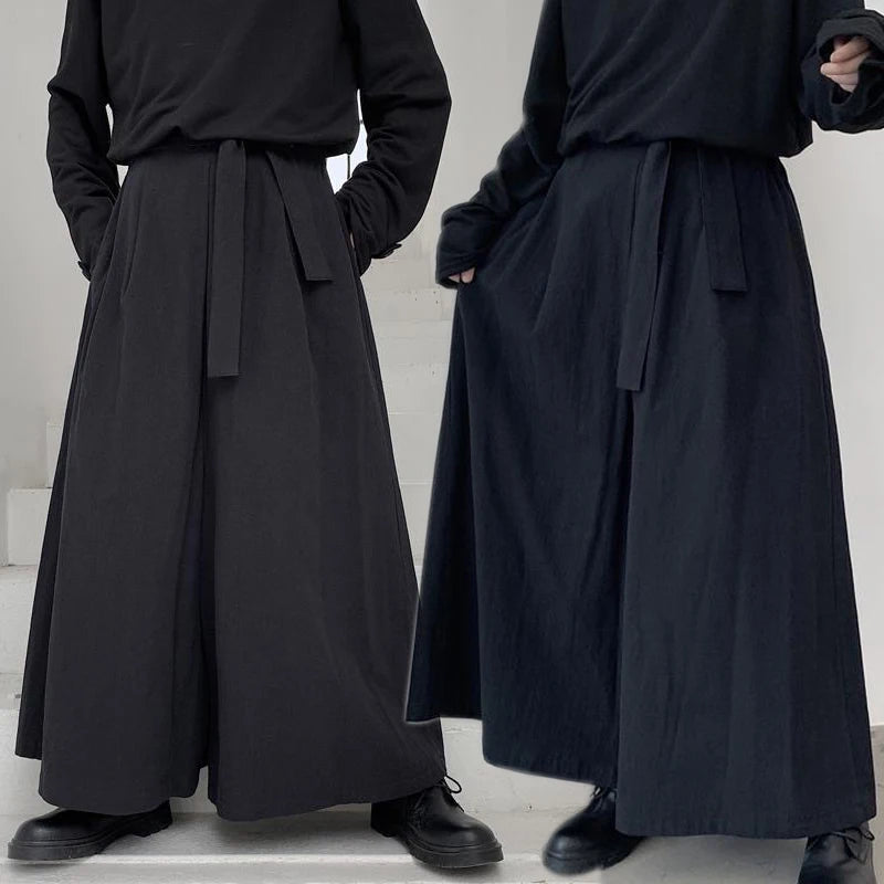 Men’s Kendo Aikido Hakama Samurai Martial Arts Pants