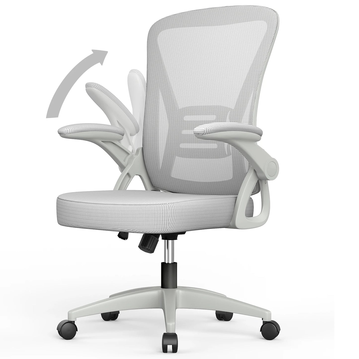 Ergonomic Mesh Office Chair – Lumbar Support & Flip Armrests