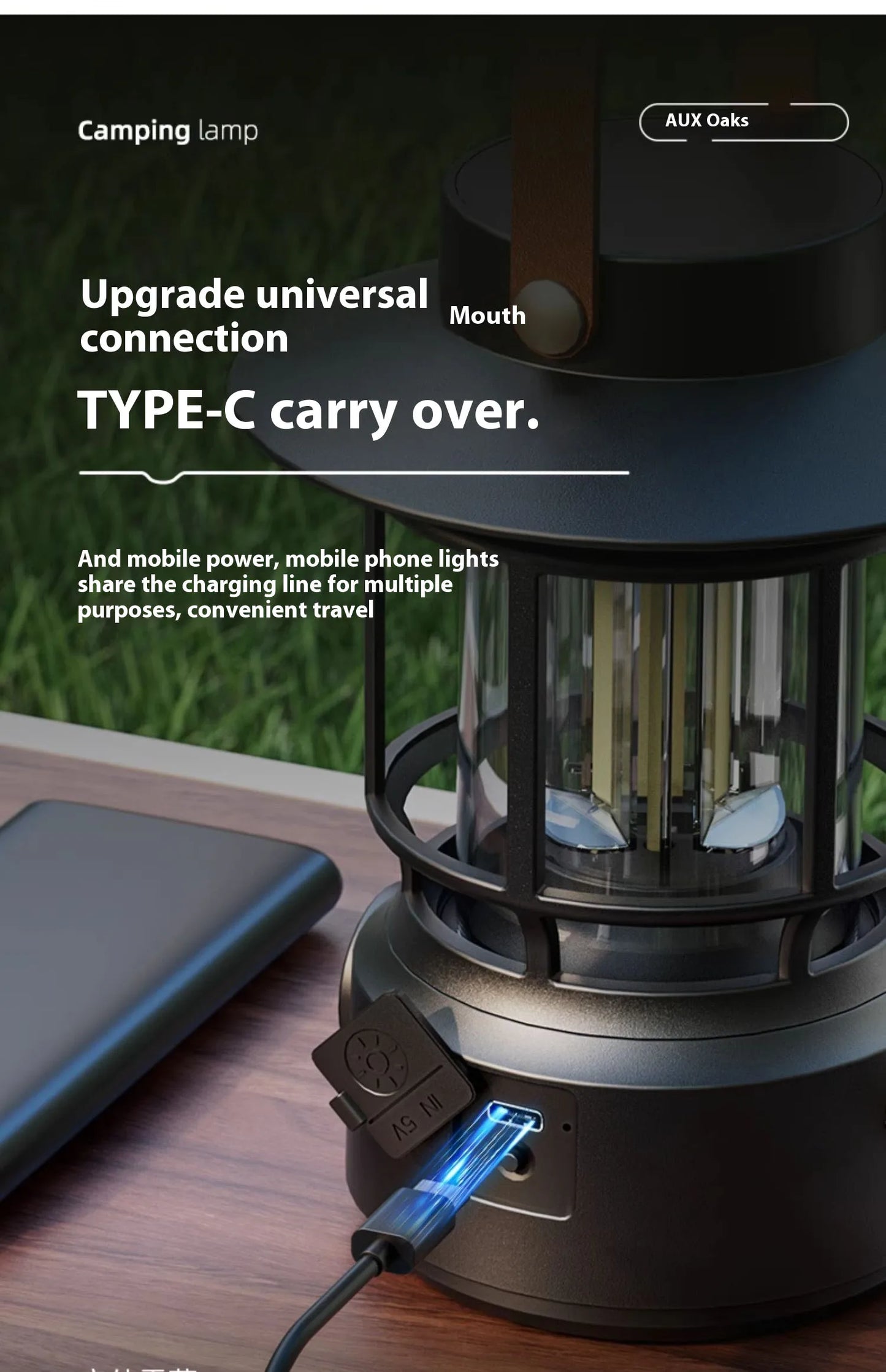 Lohascamping LED Retro Camping Lamp Rechargeable Light