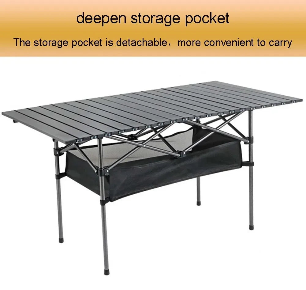 Portable Folding Camping Table for Outdoor BBQ & Picnic
