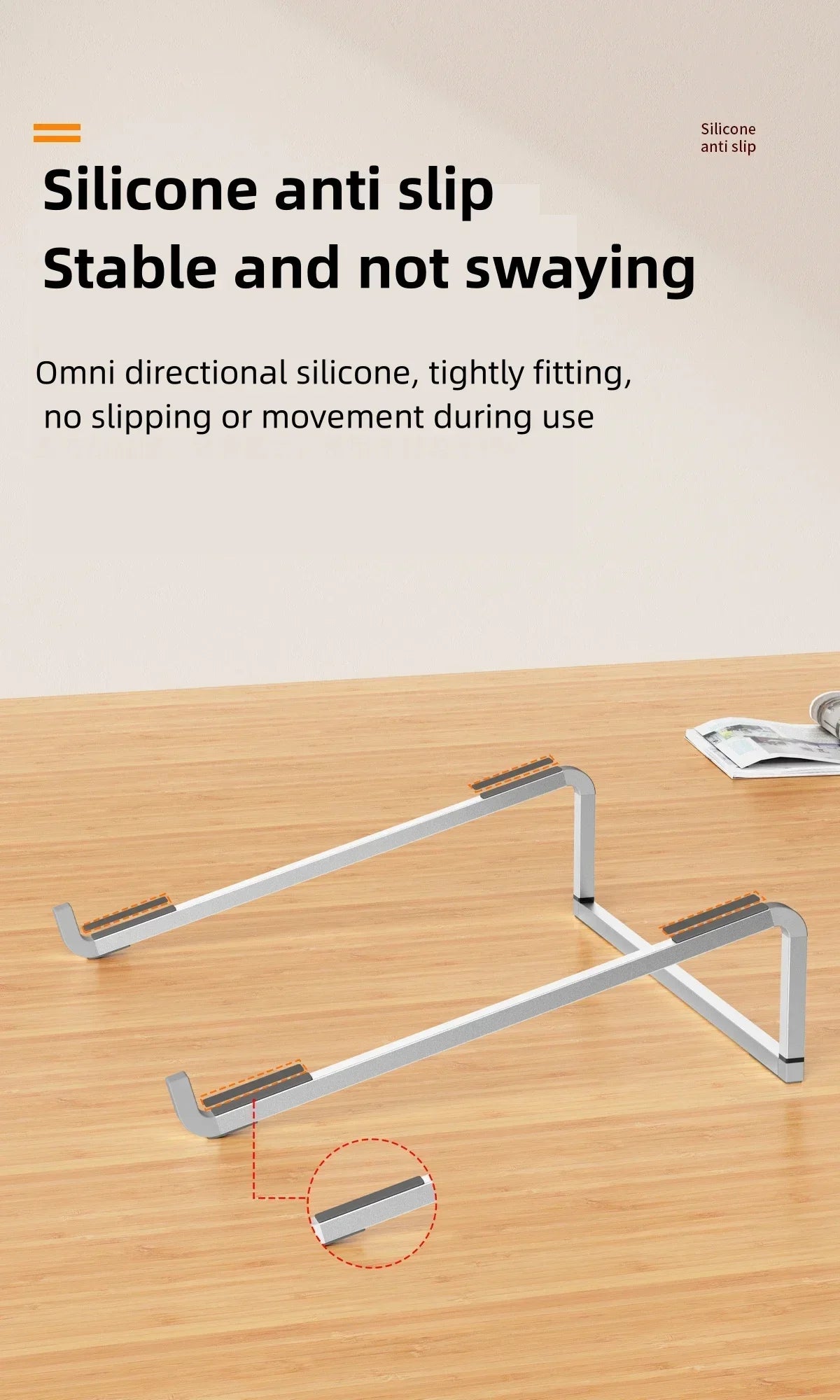 Portable Laptop Stand Aluminum Alloy Support Computer Bracket Ultra light Foldable Non-slip Notebook Holder for Macbook Air Pro