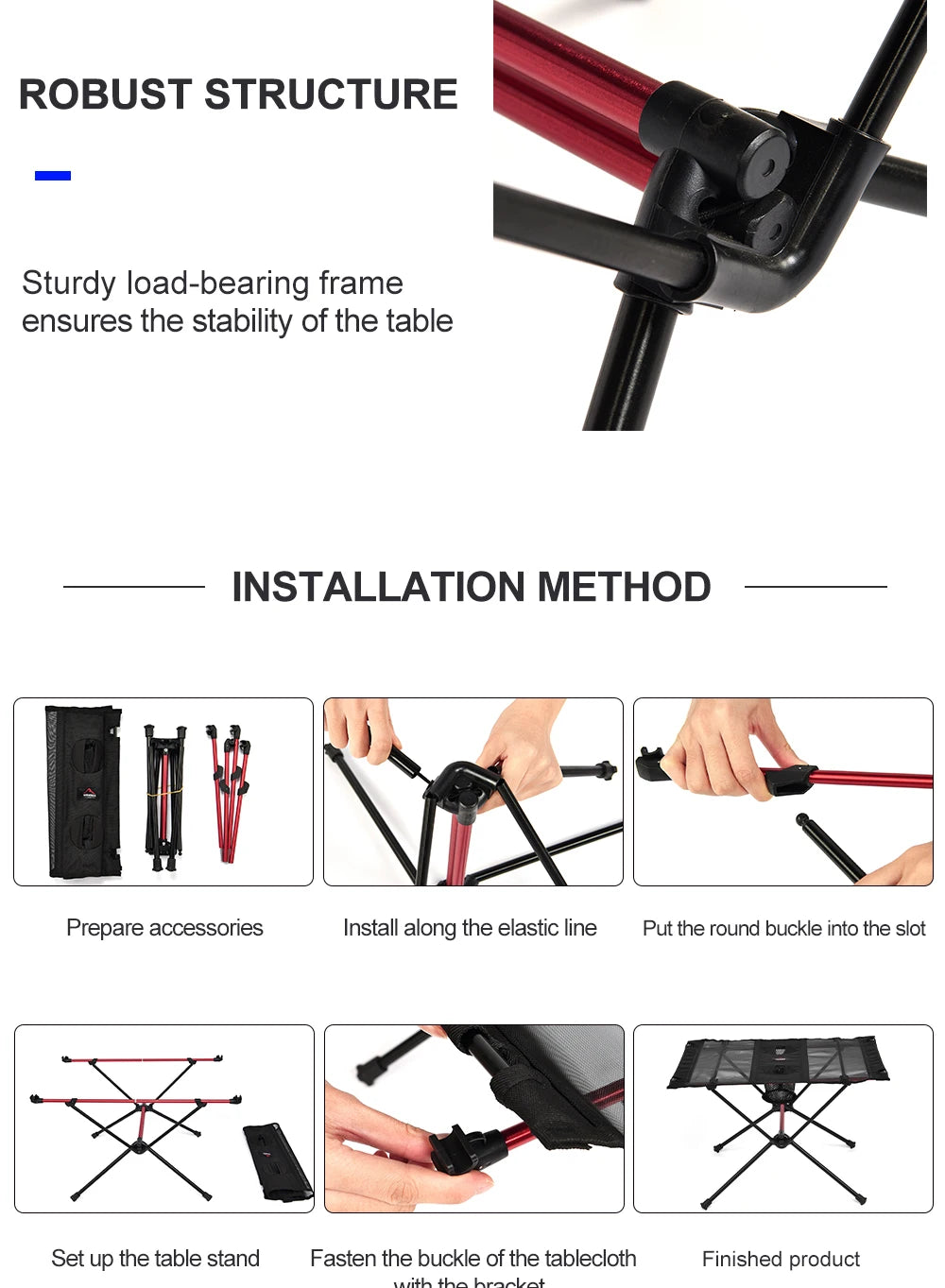 Outdoor Camping Folding Table – Portable Picnic Travel